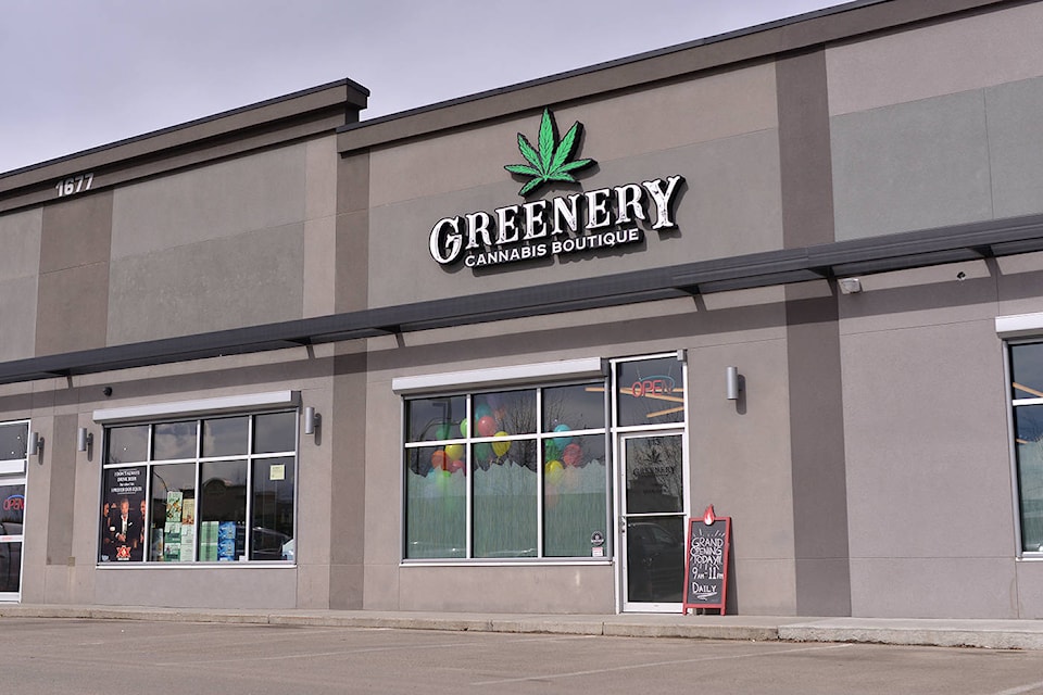 Greenery Cannabis Boutique opened Friday, March 19 in Kelowna. (Phil McLachlan - Capital News)