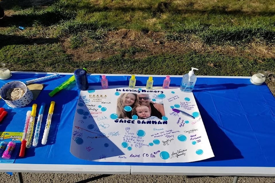 Urban Bulldogs Against Kids Abuse (UBAKA) gathers in 91Ѽ to remember baby Gaige. (Contributed)