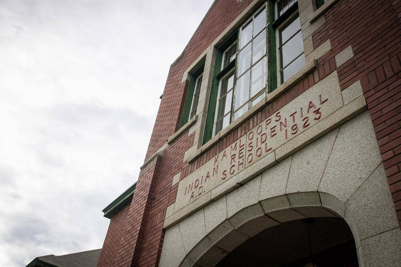 The former Kamloops Indian Residential School is seen on Tkemlups te Secwépemc First Nation in Kamloops, B.C. on Thursday, May 27, 2021. THE CANADIAN PRESS/Andrew Snucins