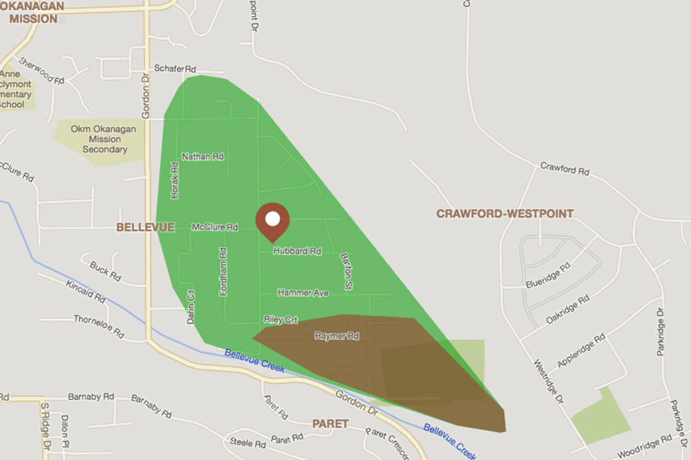 Falling trees cause power outage in Kelowna’s Upper Mission Kelowna