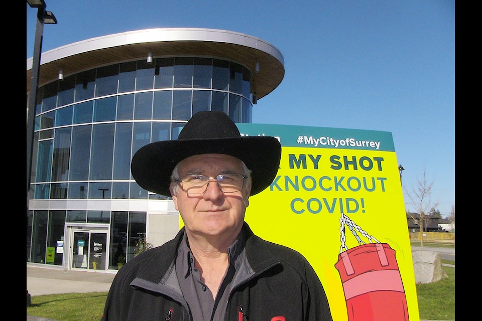 Shannon Claypool, president of the Cloverdale Rodeo Exhibition Association, stands outside the Cloverdale Rec. Centre. Allegations the Rodeo’s board failed to act to protect workers and volunteers from harassment by ex-GM Mike MacSorley were brought to light July 13 after a “complaint” was filed with the B.C. Human Rights Tribunal. (Submitted)