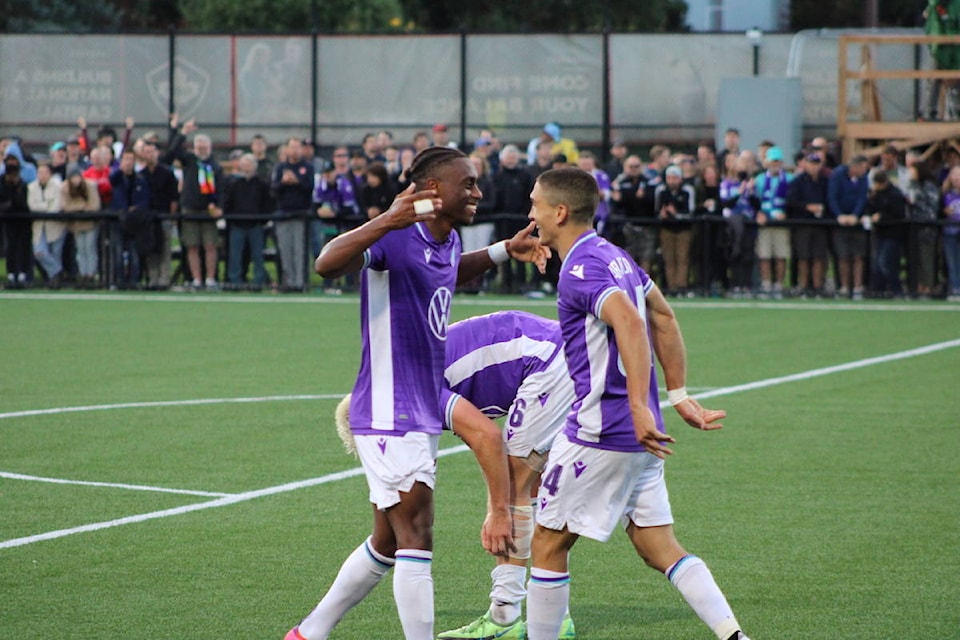 Pacific FC shined in a historic win over the Vancouver Whitecaps in Langford on Aug. 26. They’ll now advance to the Canadian Championship quarterfinals. (Jake Romphf/News Staff)