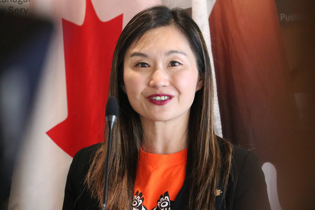Minister of Advanced Education and Skills Training Anne Kang said that the new facility will help meet the demand for health-care services for people across the Okanagan and the B.C. Interior. (Aaron Hemens/Capital News)