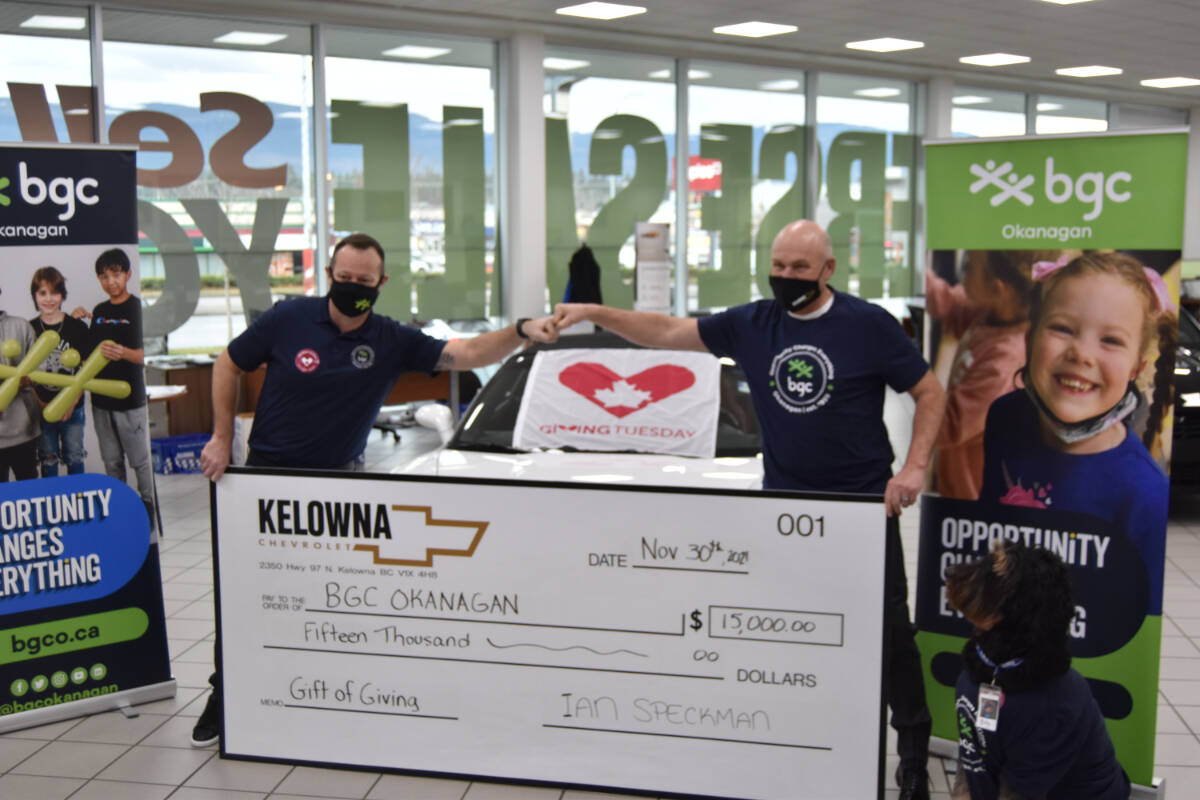 BGC Okanagan kicks off Gift of Giving campaign with 22k in donations Kelowna Capital News