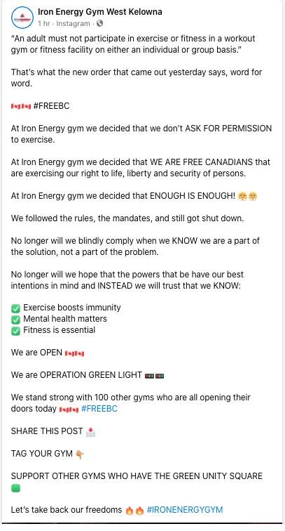 Iron Energy Gym (Facebook)