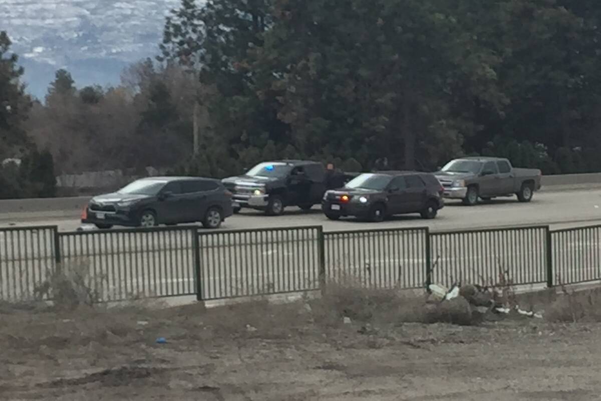A Black 2001 Chevy Silverado fled the scene in Glenmore after allegedly being involved in a crash, reports a first responder. (Photo: Dave Ogilvie)