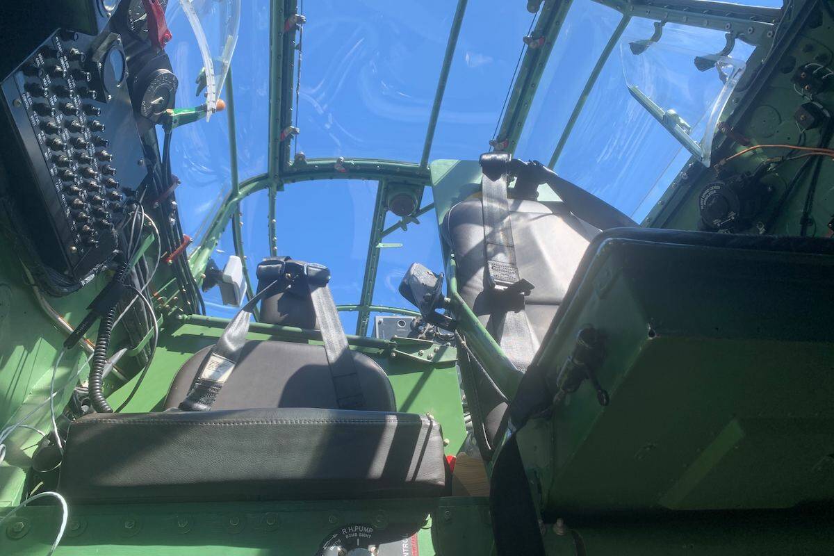 A view of the inside of the de Havilland Mosquito (Brittany Webster - Capital News)