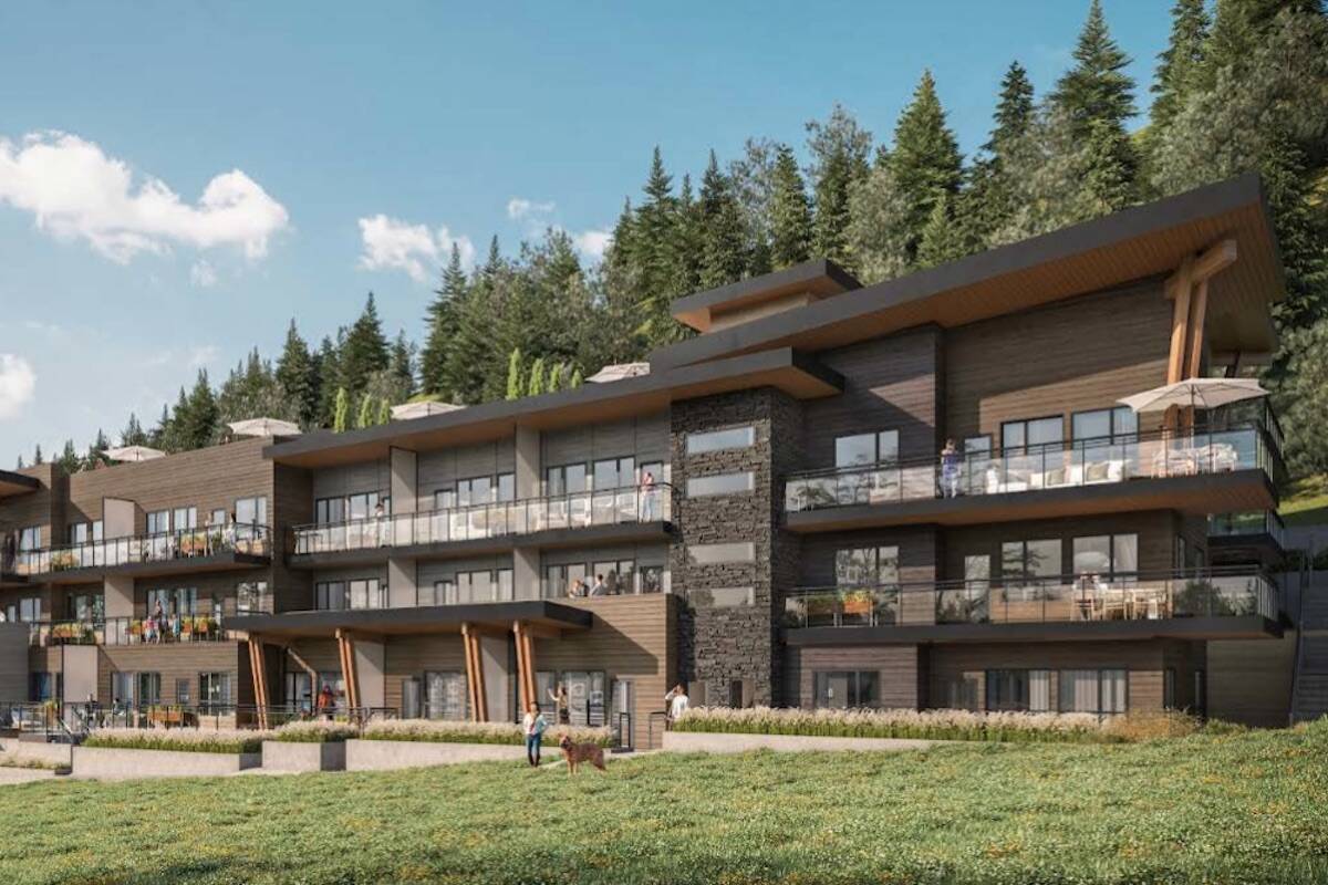 Conceptual rendering of 2218-unit project planned for Boynton Place on Knox Mt. (Photo/City of Kelowna)