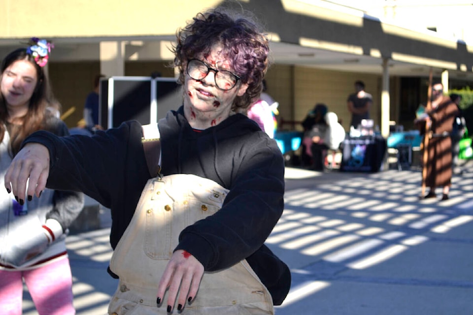 Zombies came out to play a game of Red Light, Green Light at Penti-Con on Sunday. (Monique Tamminga Western News)