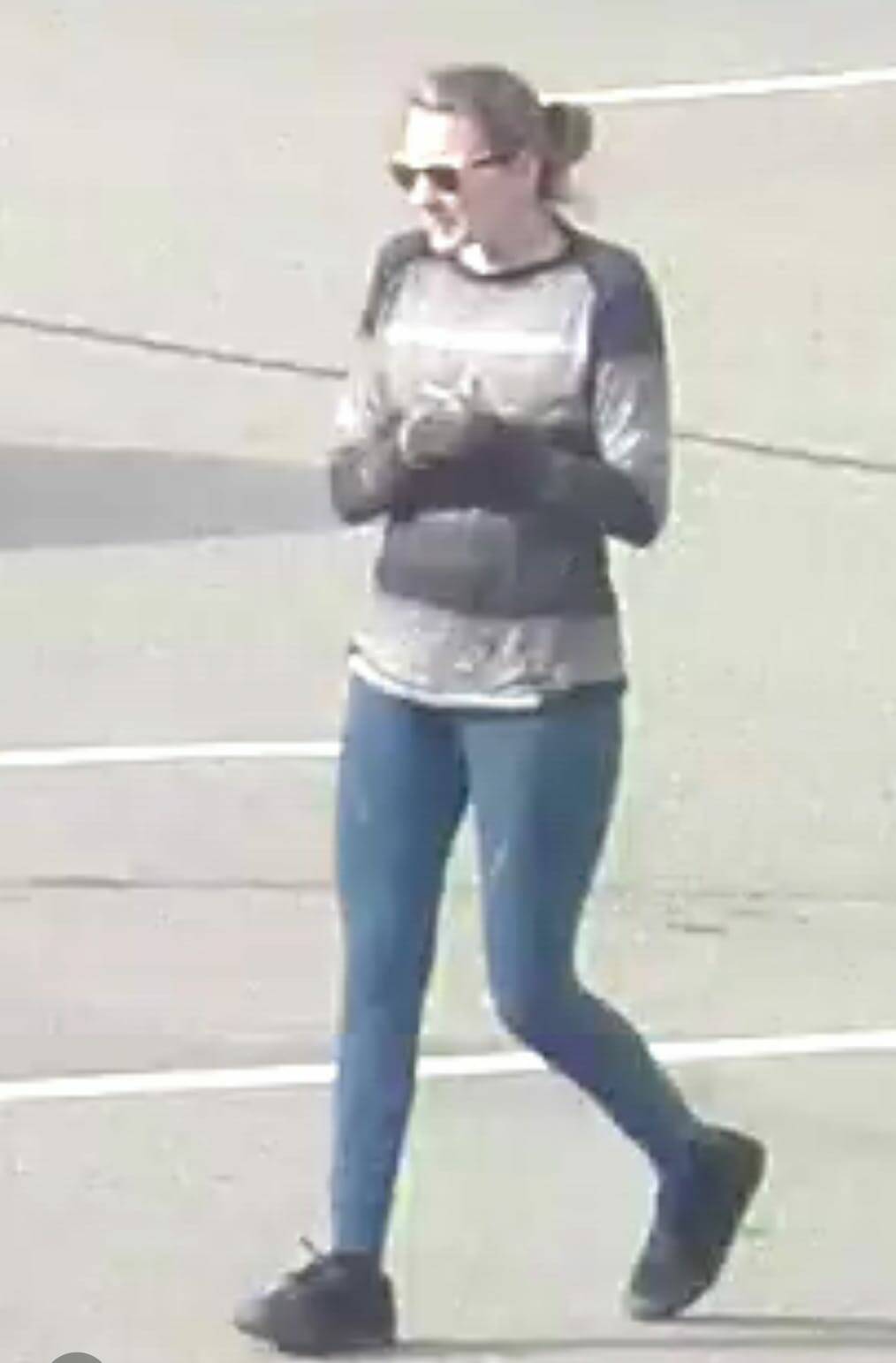 Footage captured by security cameras at the Airport Village parking lot on Oct. 23. (Facebook)
