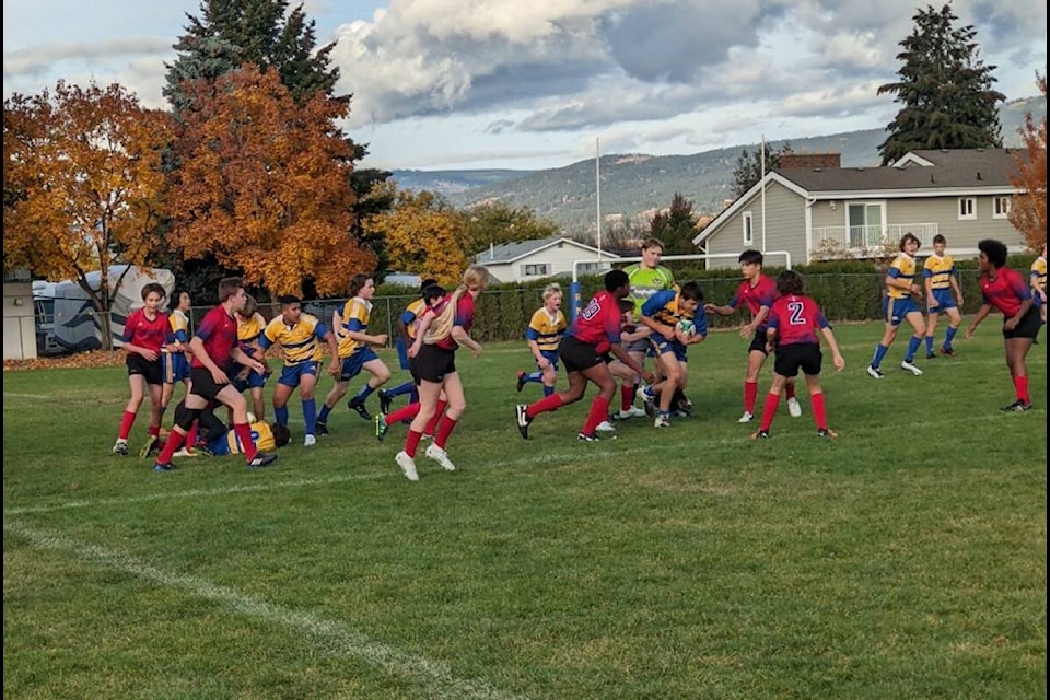 Rutland Middle School beat KLO Middle School in the city rugby finals on Tuesday, Nov. 1.