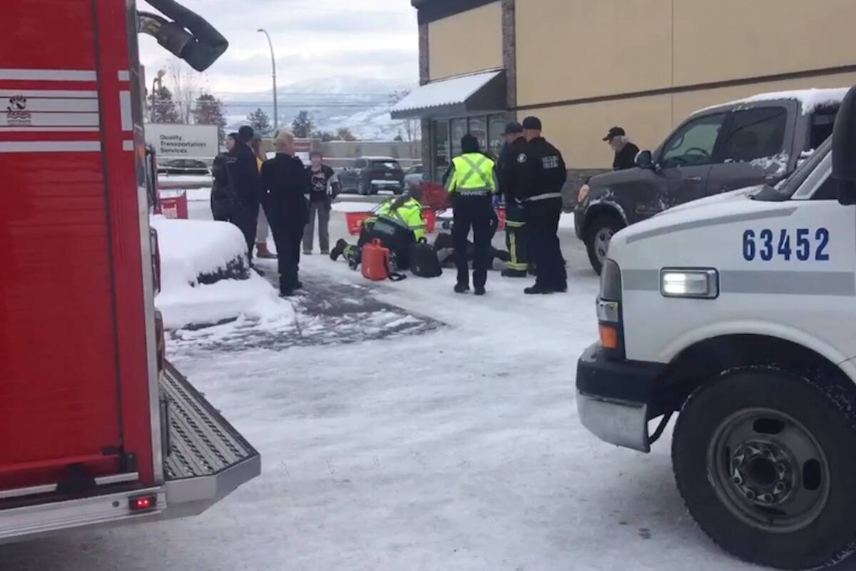 Pedestrian hit outside West Kelowna Value Village Kelowna Capital News