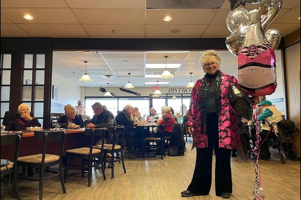 Dine and Chat seniors group in Kelowna celebrated their fifth anniversary on Saturday, Feb. 18 at Deli City Cafe. (Jordy Cunningham/Capital News)