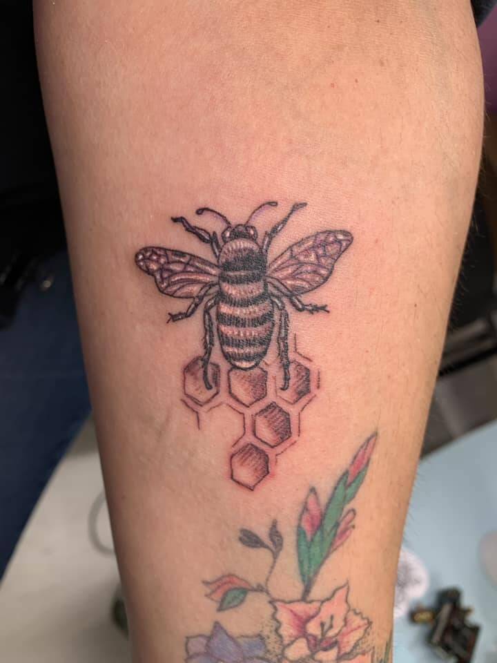 A close-up of a tattoo by Gerry Eyre, done for free at Paps and Tats to promote cervical cancer screening. (Photo by Gerry Eyre)