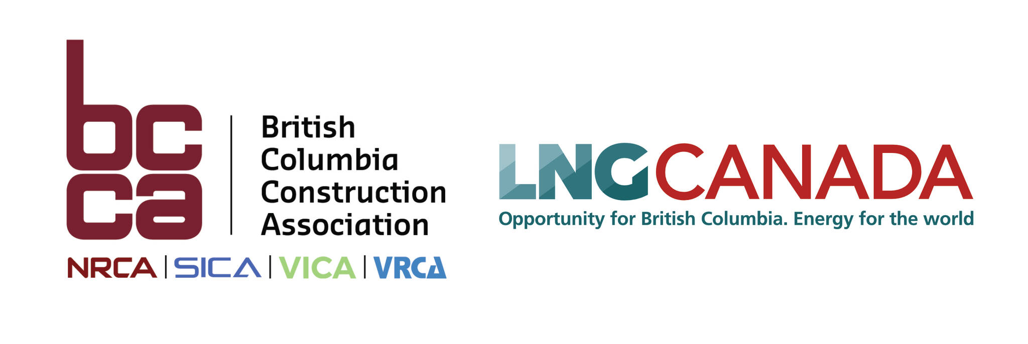 BCCA, LNG Canada logos