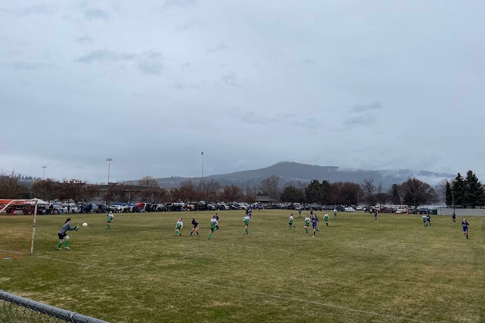 The 18th annual Okanagan Ice Breaker soccer tournament, put on by the Lake Country Youth Soccer Association started on Friday and is running throughout Easter Weekend. (Jordy Cunningham/Capital News)