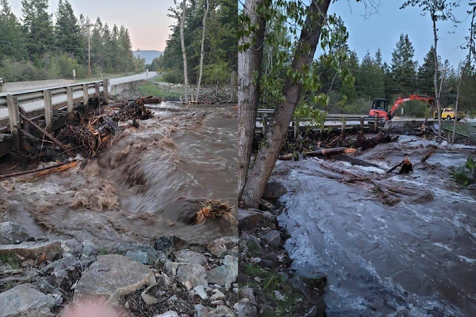 Whiteman’s Creek flooding has forced an evacuation order in Parker Cove.