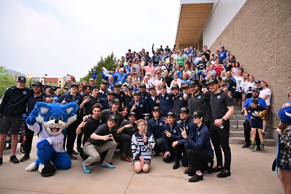 The Penticton Vees returned home Thursday, May 18, after capturing their second consecutive Fred Page Cup. (Brennan Phillips- Western News)