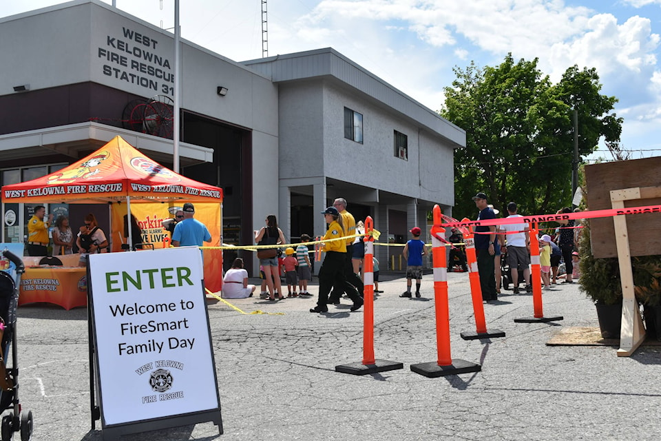 The West Kelowna Fire Department hosted their annual FireSmart Family Day on Saturday, May 27. (Jordy Cunningham/Capital News)