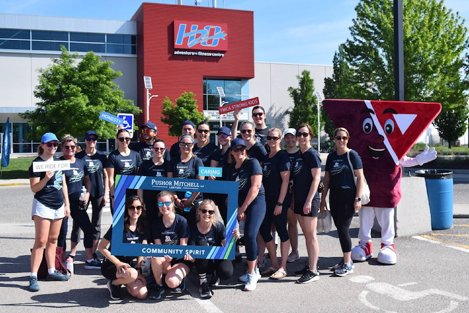 Pushor Mitchell LLP participated as a team at the annual YMCA Cycle for Strong Kids on May 28, 2023. (Brittany Webster/Capital News)