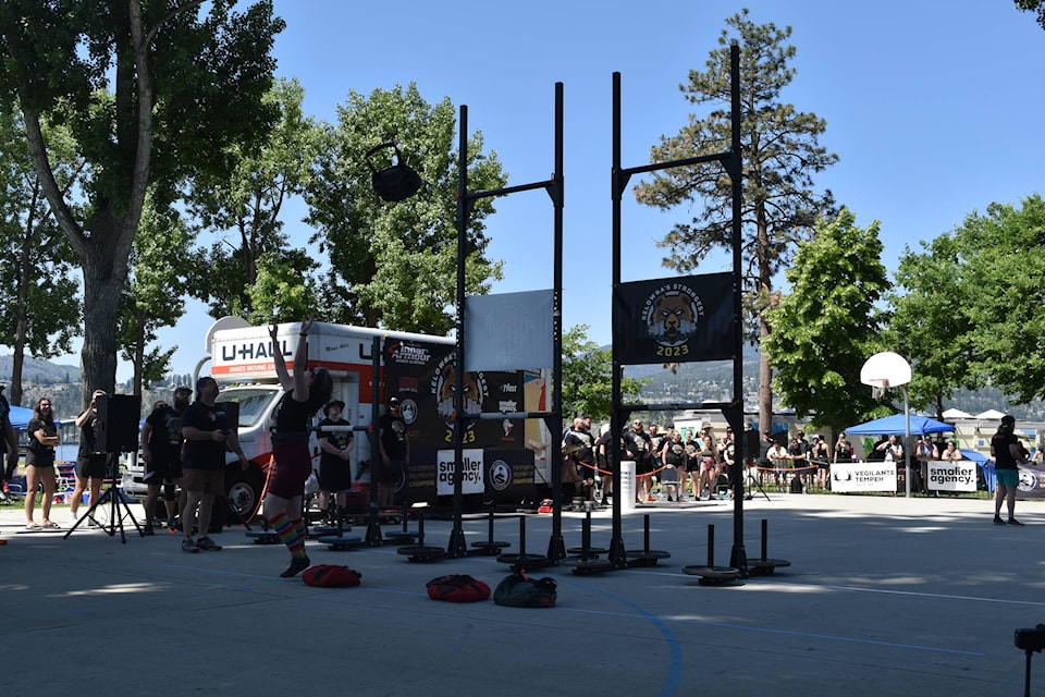 The Kelowna’s Strongest competition took place at City Park on Saturday, June 3. (Jordy Cunningham/Capital News)
