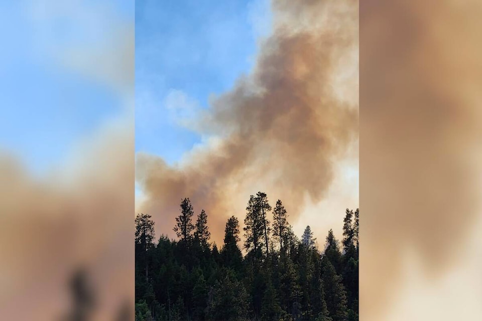 Carola Zabawa took this fire while travelling on Highway 97C, June 5, of the Pigeon Creek wildfire.