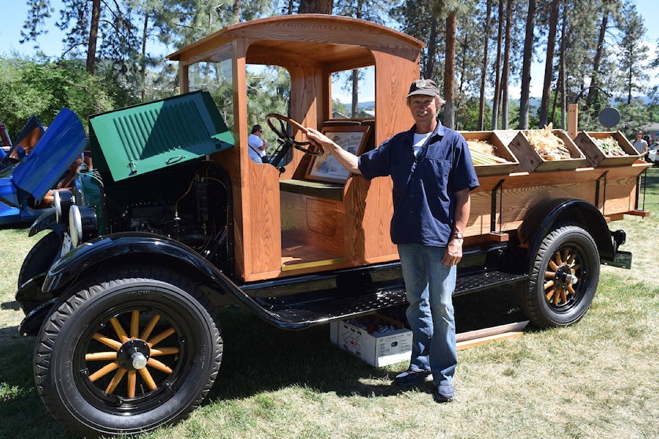 Jason Tasko of Kamloops took home the People’s Choice Truck award at the Kelowna Car and Bike Show on June 4, 2023. (Brittany Webster/Capital News)
