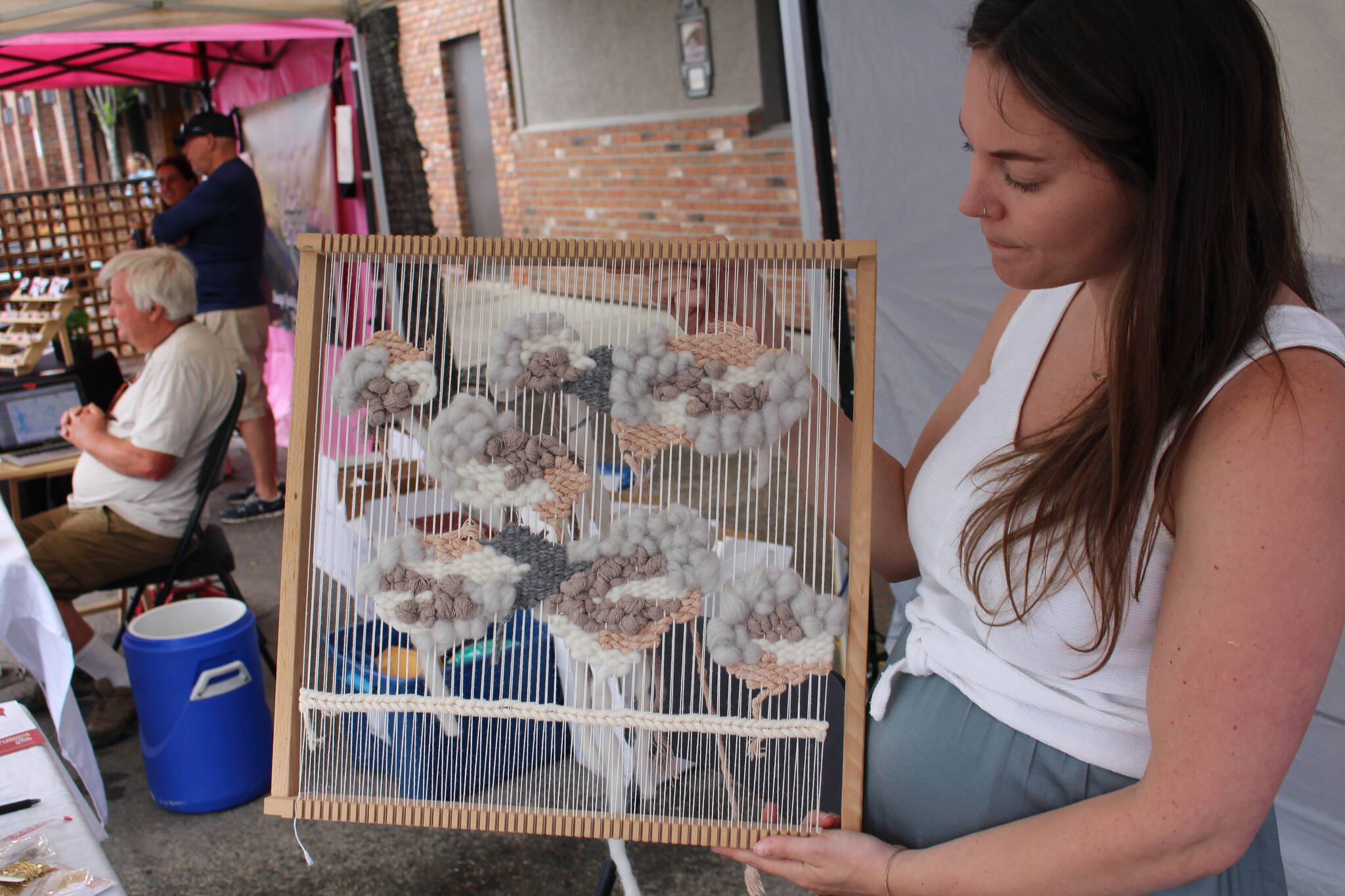 Wiesmanns loom that travels with her wherever she goes. (Zachary Delaney/Revelstoke Review)