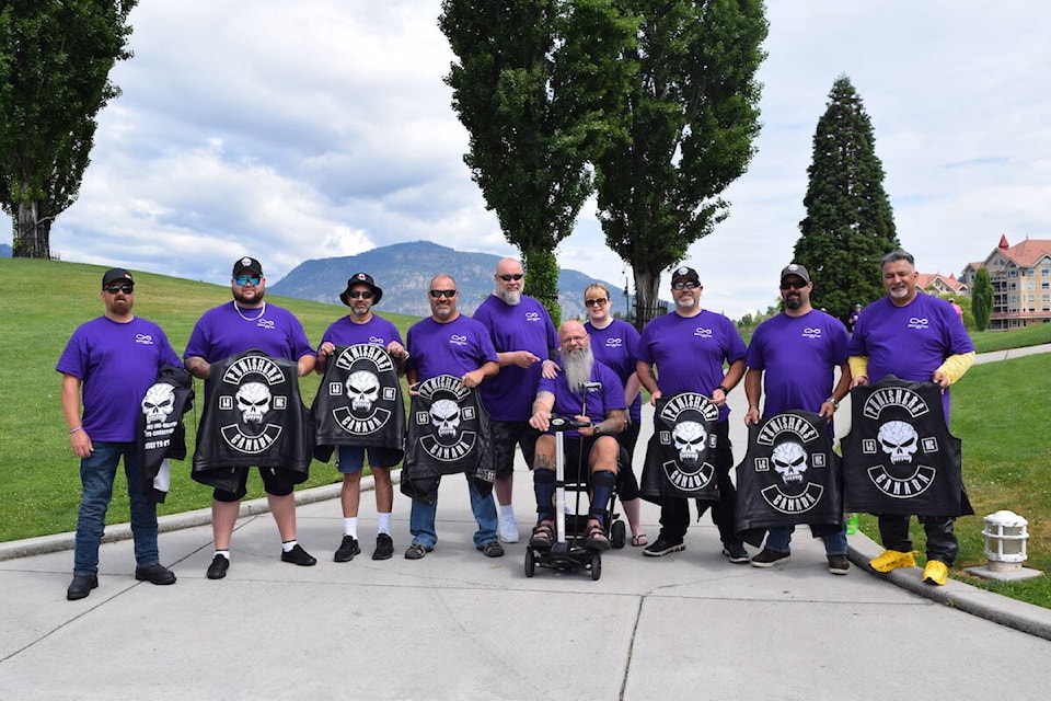 Darryl Borsato has been battling ALS for six years. He’s grateful for his wife and the Punishers LEMC who join him every year for the Move to Cure ALS walk in Kelowna. (Brittany Webster/Capital News)
