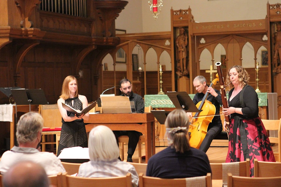 Soprano Heather Harker performs at All-Bach concert in 2022. (Vernon Proms photo)