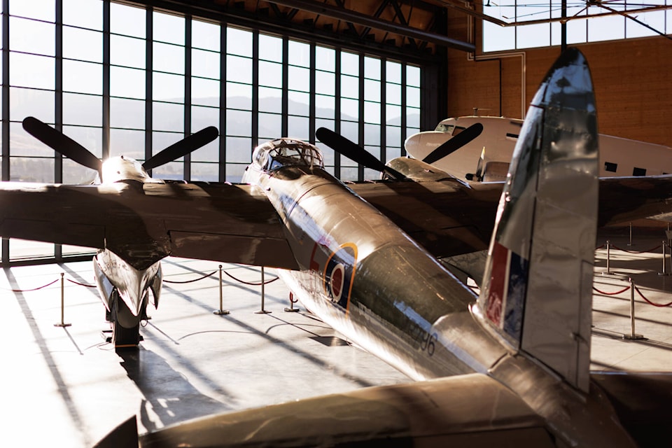 The De Havilland Mosquito on display at the KF Centre for Excellence-Okanagan Aerospace and Aviation Museum. (Photo contributed)
