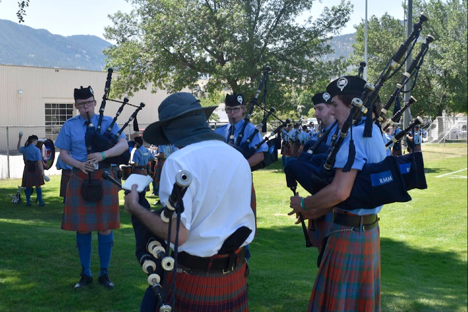 Penticton Scottish Festival on Saturday welcomed pipe bands from across B.C. to King’s Park. (Logan Lockhart- Western News)