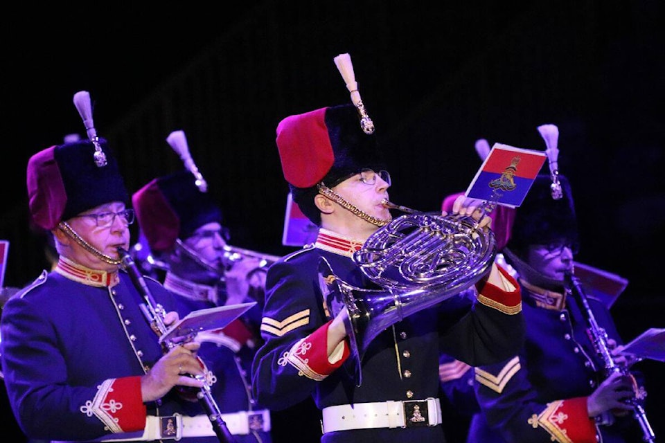 On the final day of the Okanagan Military Tattoo at Vernon’s Kal Tire Place on Sunday, July 30, hundreds of performers graced the floor. (Bowen Assman-Morning Star)