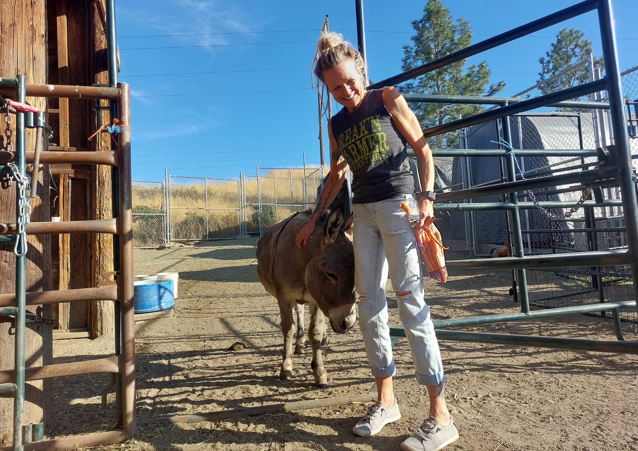 Rhonda Laturnus at Rescue Ranch (Jacqueline Gelineau/Capital News)