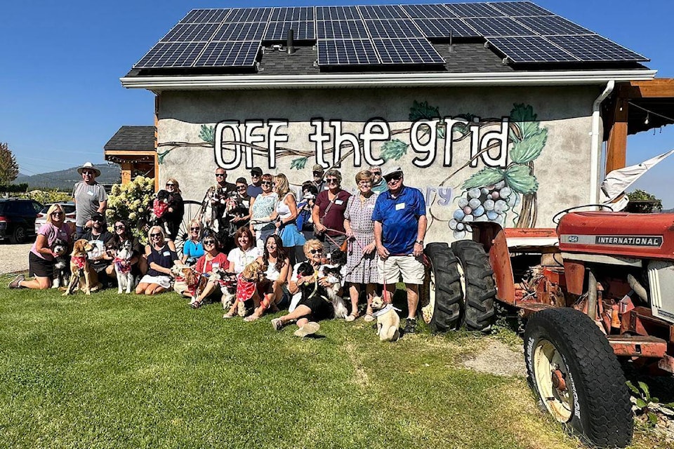 Wendel’s Dogz hosted a puppy pizza party at Off the Grid Winery on Sept. 10, 2023 to show client appreciation. (Brittany Webster/Black Press)