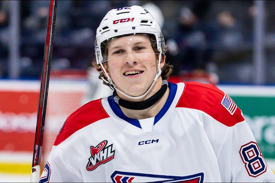 Andrew Cristall made his return to Prospera Place on Wednesday, Jan. 15, leading the Spokane Chiefs to a 10-0 win over the Kelowna Rockets.
