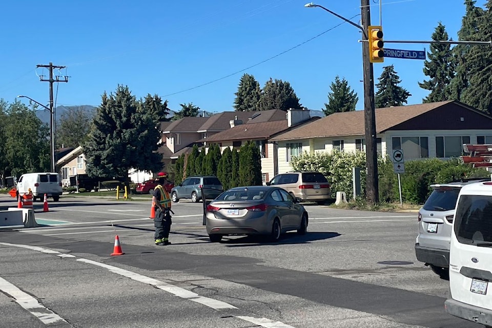 A took vehicle crash happened at the intersection of Springfield Avenue and Burtch Road on Friday morning, June 7.