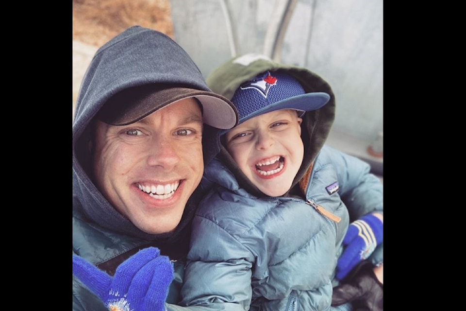 Kim Inglis’ cousin Tyler (left) with his son Ryder. Tyler died in 2023. Kim founded Making Waves For Autism in his honour.