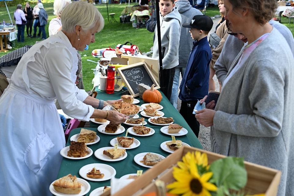 More than a dozen different apple pies were entered into the competition for the best at the 10th annual Heritage Fall Fair at the Keremeos Grist Mill. 