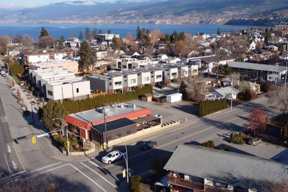 This five-lot block on Westminster Avenue in Penticton is lsited for sale at $3.15 million. (Contributed)