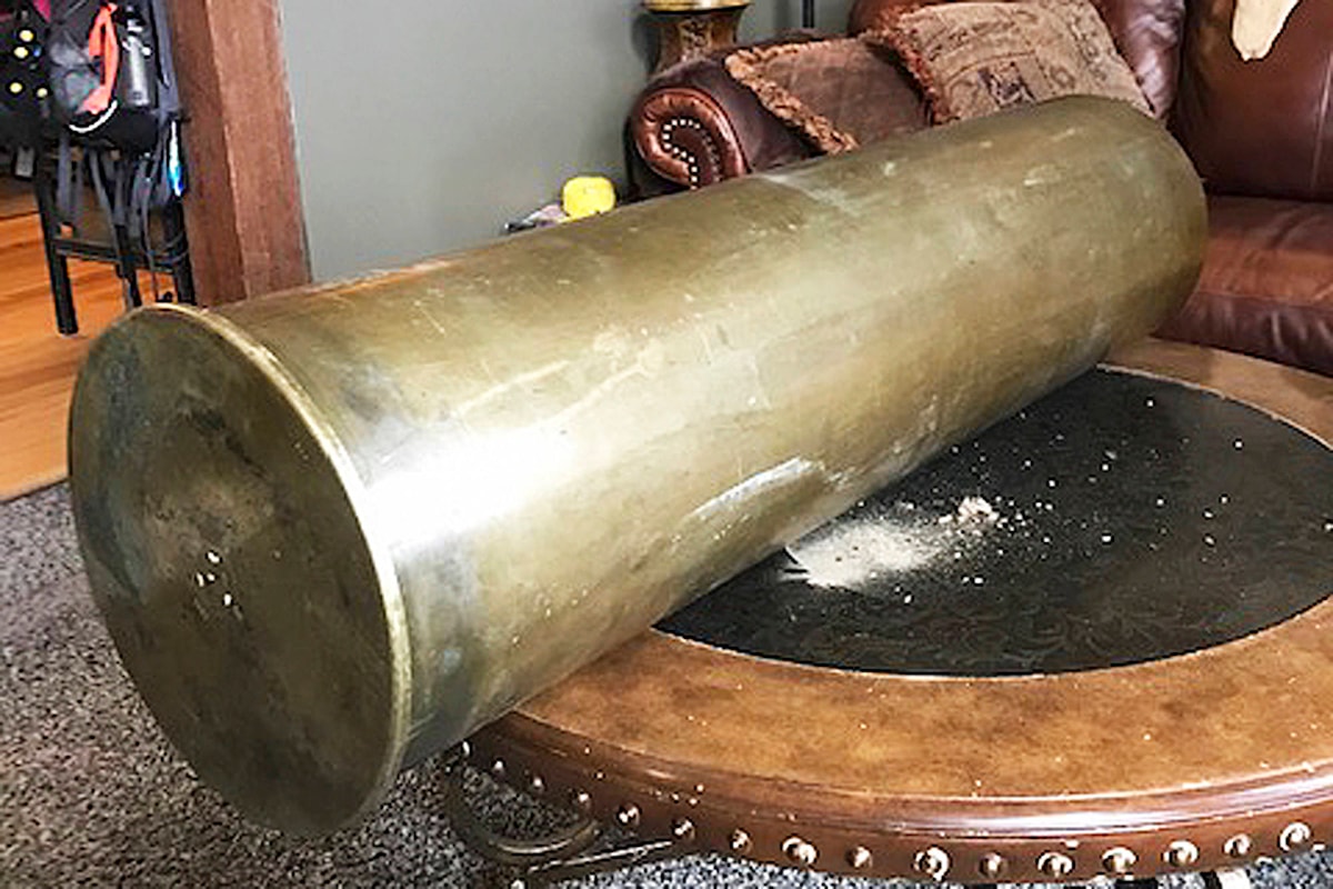 Family seeks historical artillery shell casing missing from late