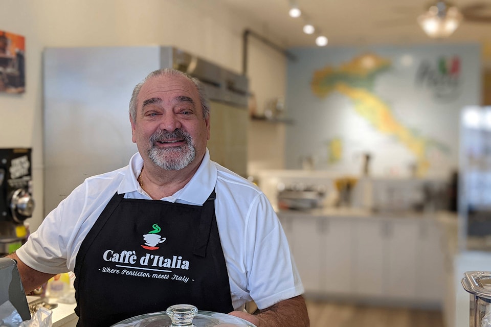 Don Gigliotti’s soon-to-be-open Caffe d’Italia on Main Street in downtown Penticton will be the city’s first authentic Italian cafe. (Jesse Day - Western News)