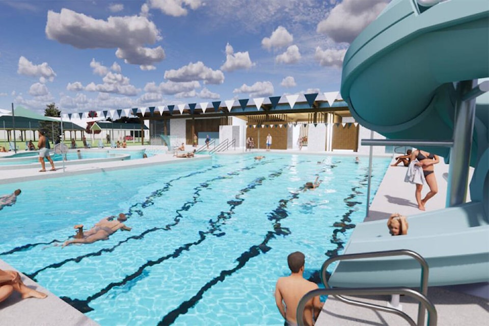Design drawings for a new Enderby outdoor pool. (City of Enderby)