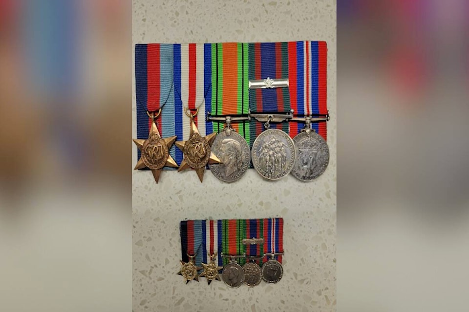 Kelowna RCMP are looking to reunite these World War II medals with their rightful owner (Kelowna RCMP)