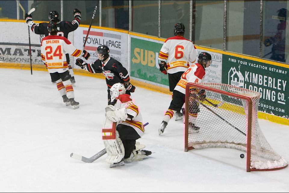 Hayden Selin breaks the stalemate with a goal in the second period.