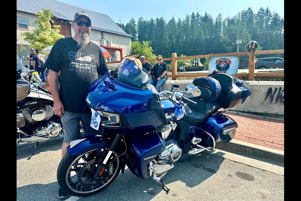 Paul Simpson, president of the Western Canadian Indian Motorcycle Riders Group. Paul Rodgers/Kimberley Bulletin. 