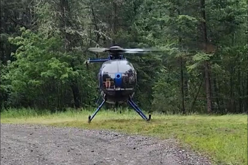  Kimberley Search and Rescue, alongside Emergency Management BC and the RCMP Police Dog Service helped get 18 people and seven dogs to safety after they became stranded up the Wildhorse Forest Service Road due to a bridge washout. Dylan Hoodicoff/Submitted.
