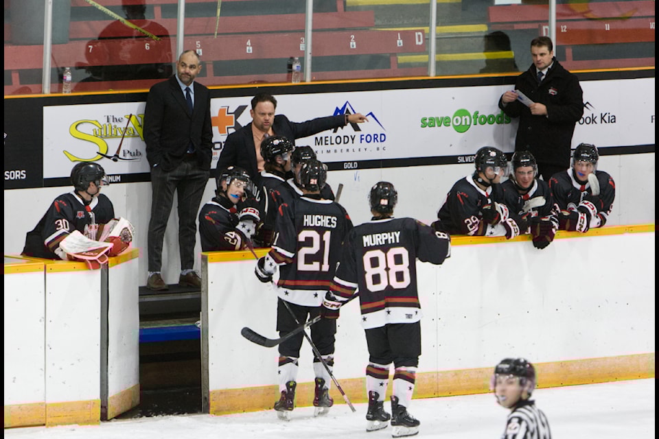 Derek Stuart of the Kimberley Dynamiters was this year's winner of the KIJHL Eddie Mountain division Coach of the Year and General Manager of the Year awards. Paul Rodgers/Kimberley Bulletin.