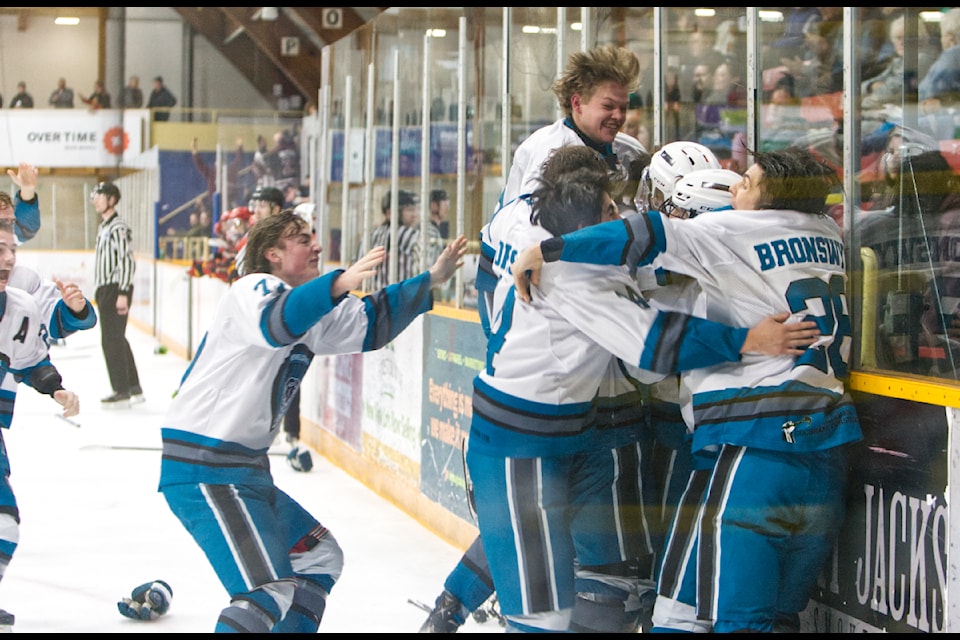 Last year's winners of the Mowat Cup, held at the Civic Centre in Kimberley: the Revelstoke Grizzlies. Paul Rodgers/Kimberley Bulletin.