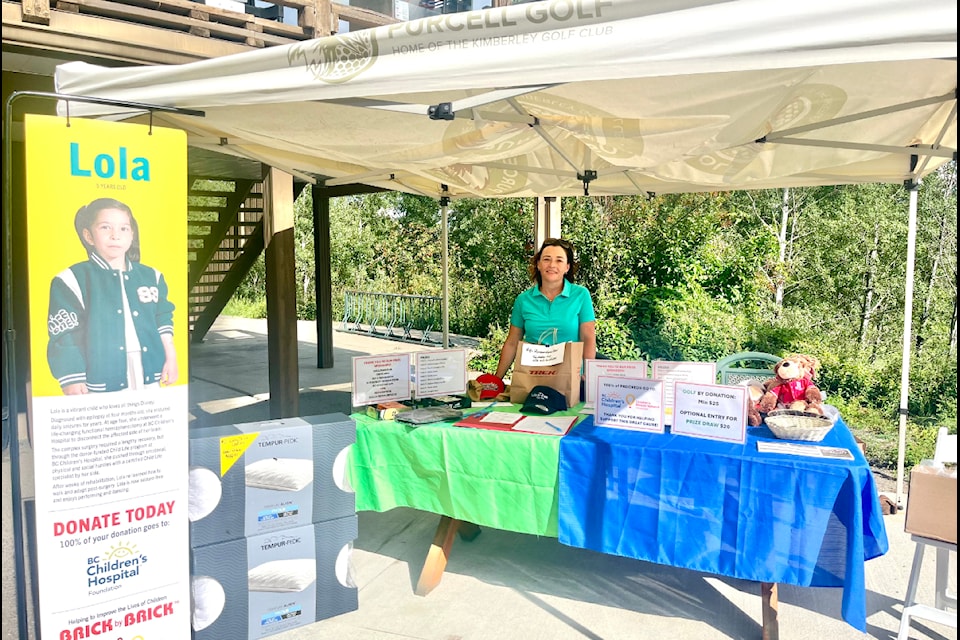 Shari Reid, general manager of The Brick Cranbrook, organized an Our Course, Your Cause fundraiser at Purcell Golf, raising $2,251 for the BC Children's Hospital, through the Children's Miracle Network. Photo submitted. 